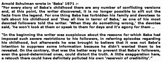 Arnold Schulman excerpt from 'Baba'